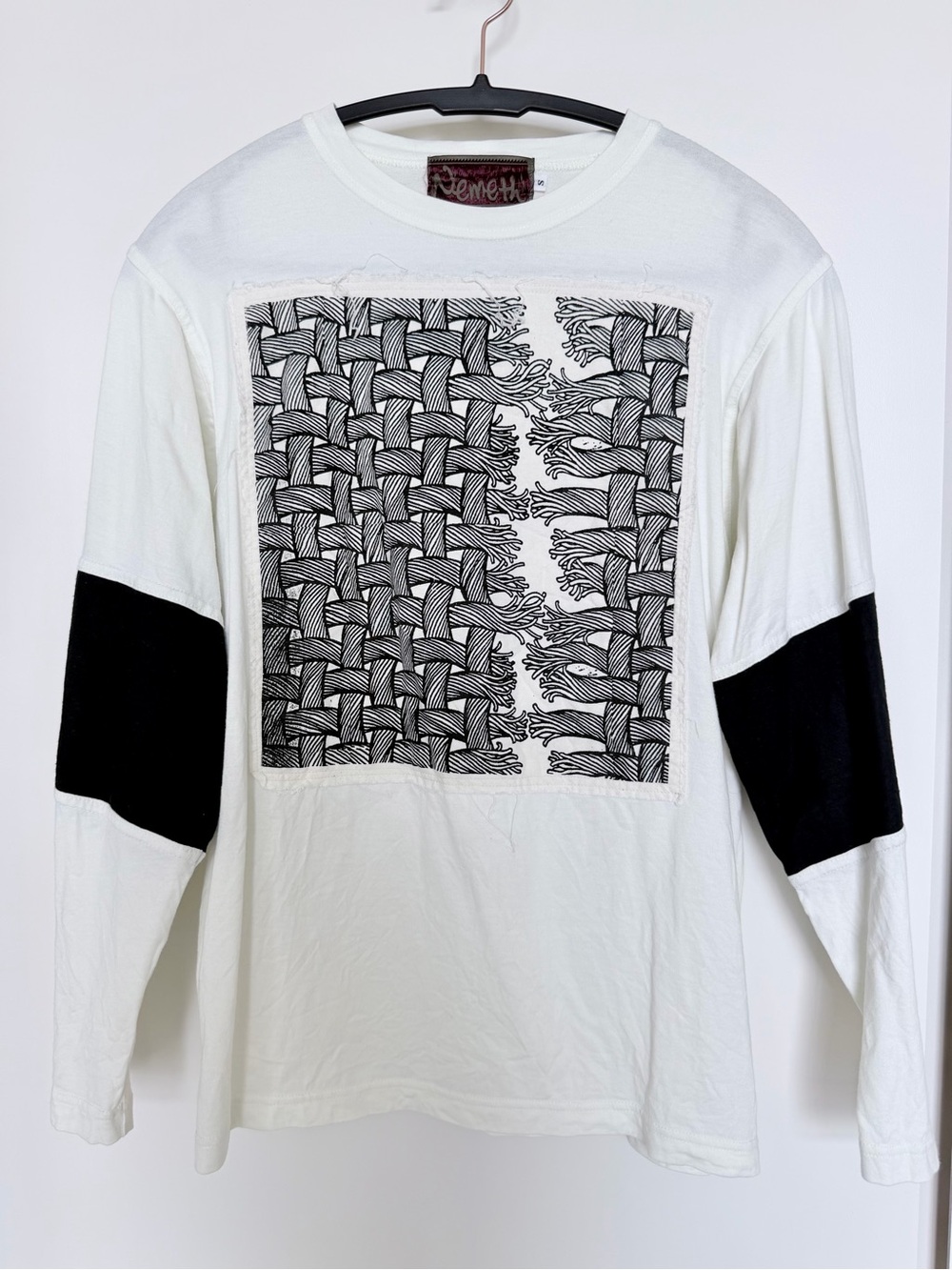 Christopher Nemeth Long-Sleeve Pullover Cotton Top Rope Graphic Size S